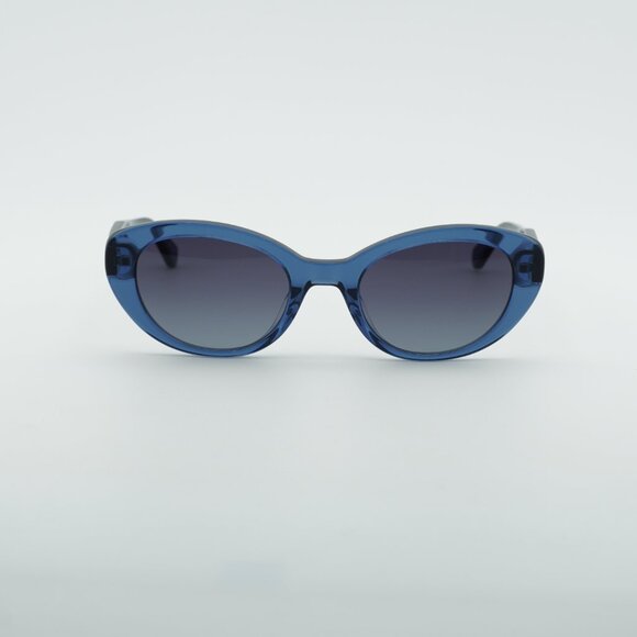 Kate Spade CRYSTAL/S 0PJP 9O Sunglasses Blue Cat Eye Frame, Grey Lenses main image 6